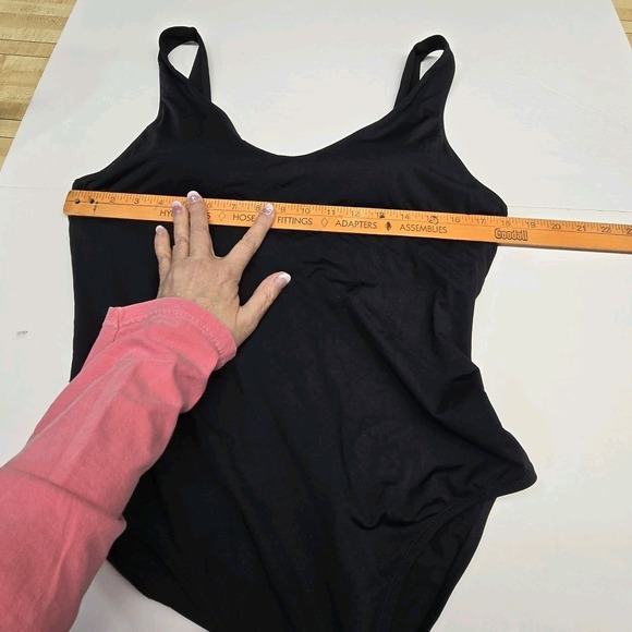 Athleta Bathing Suit Swimsuit Women LG Black One Piece Beach Summer Vacation - Picture 9 of 12